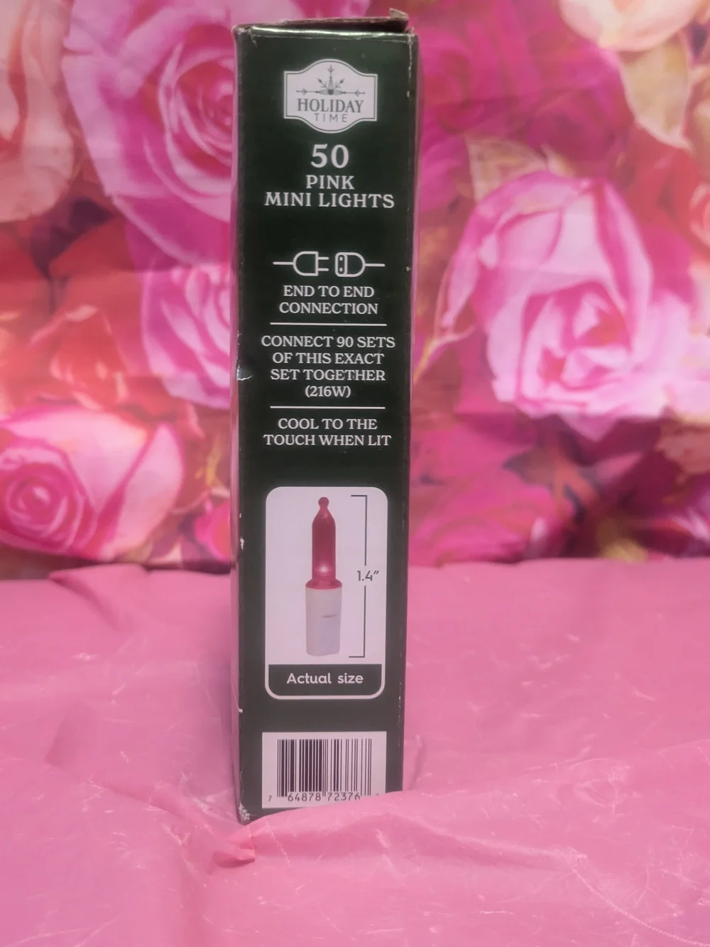 Holiday Time Pink Mini LED String Lights - 50 Count